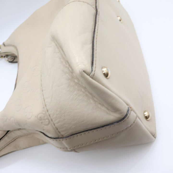 Gucci GG Guccissima Shoulder Beige Abbey D-Ring Tote Handbag - Lux Central