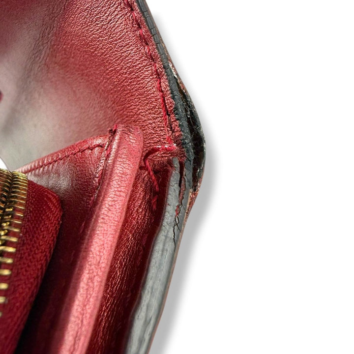 Gucci GG Heart Interlocking Red Gloss Continental Flap Wallet - Lux Central
