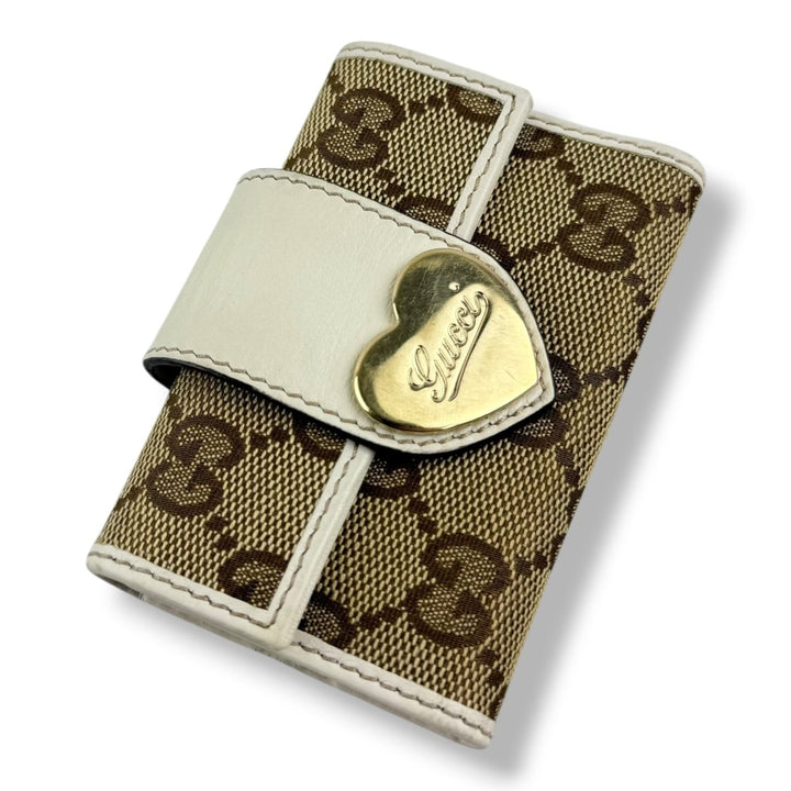Gucci GG Heart Monogram 6 Key Holder - Lux Central
