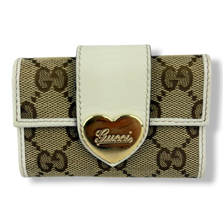 Gucci GG Heart Monogram 6 Key Holder - Lux Central