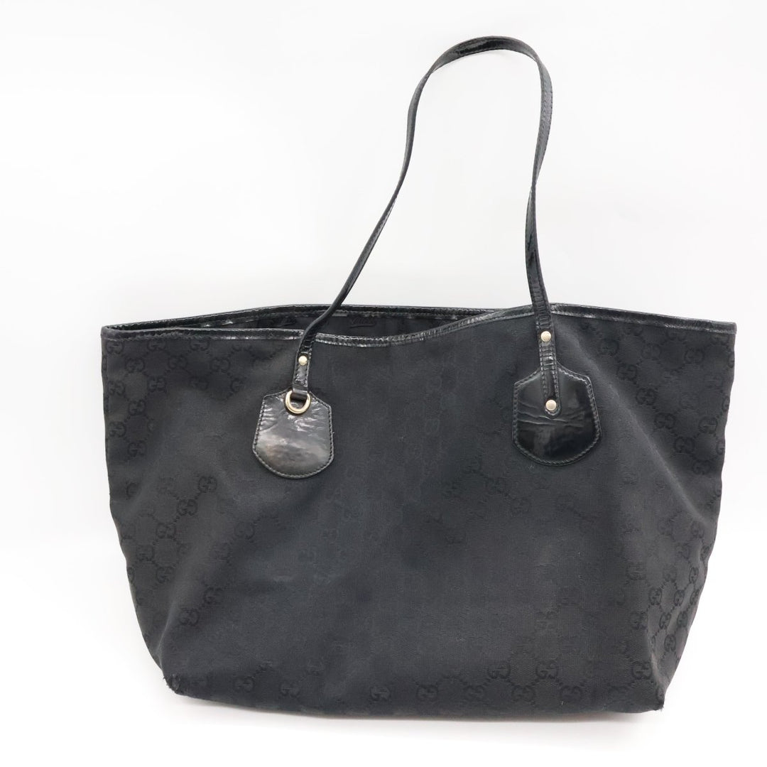 Gucci GG Jolie Black Monogram Tote Handbag - Lux Central