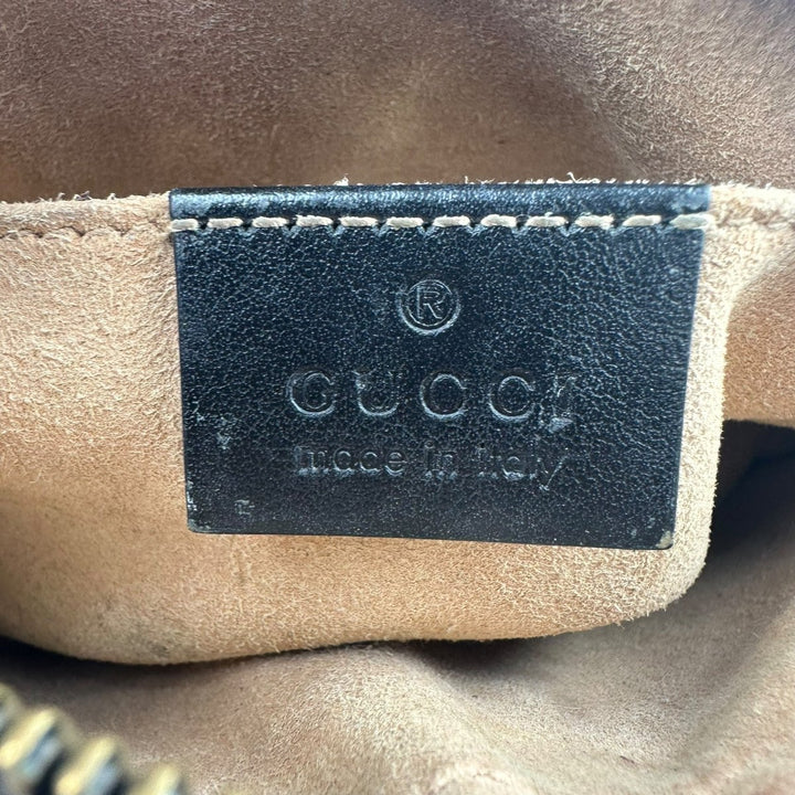 Gucci GG Marmont Black Leather Mini Handbag - Lux Central