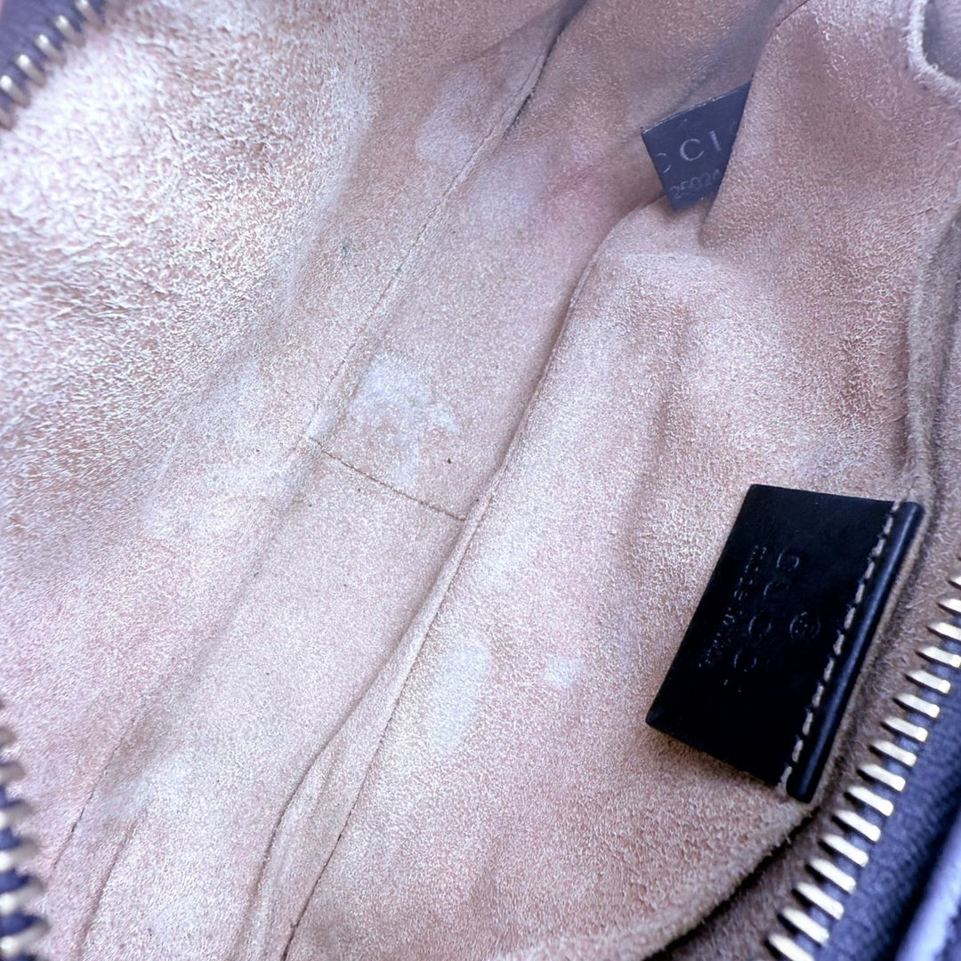 Gucci GG Marmont Black Leather Mini Handbag - Lux Central