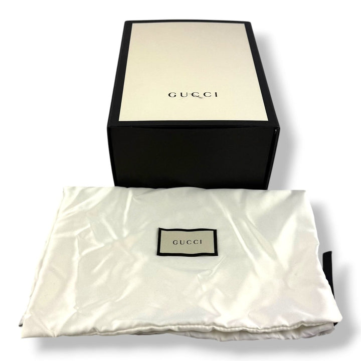 Gucci GG Marmont Black Leather Small Handbag - Lux Central