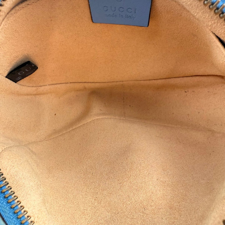 Gucci GG Marmont Blue Leather Mini Handbag - Lux Central