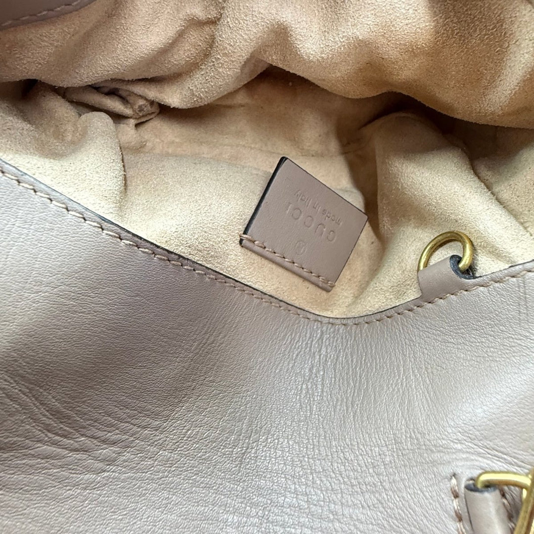 Gucci GG Marmont Dusty Pink Leather Super Mini Handbag - Lux Central