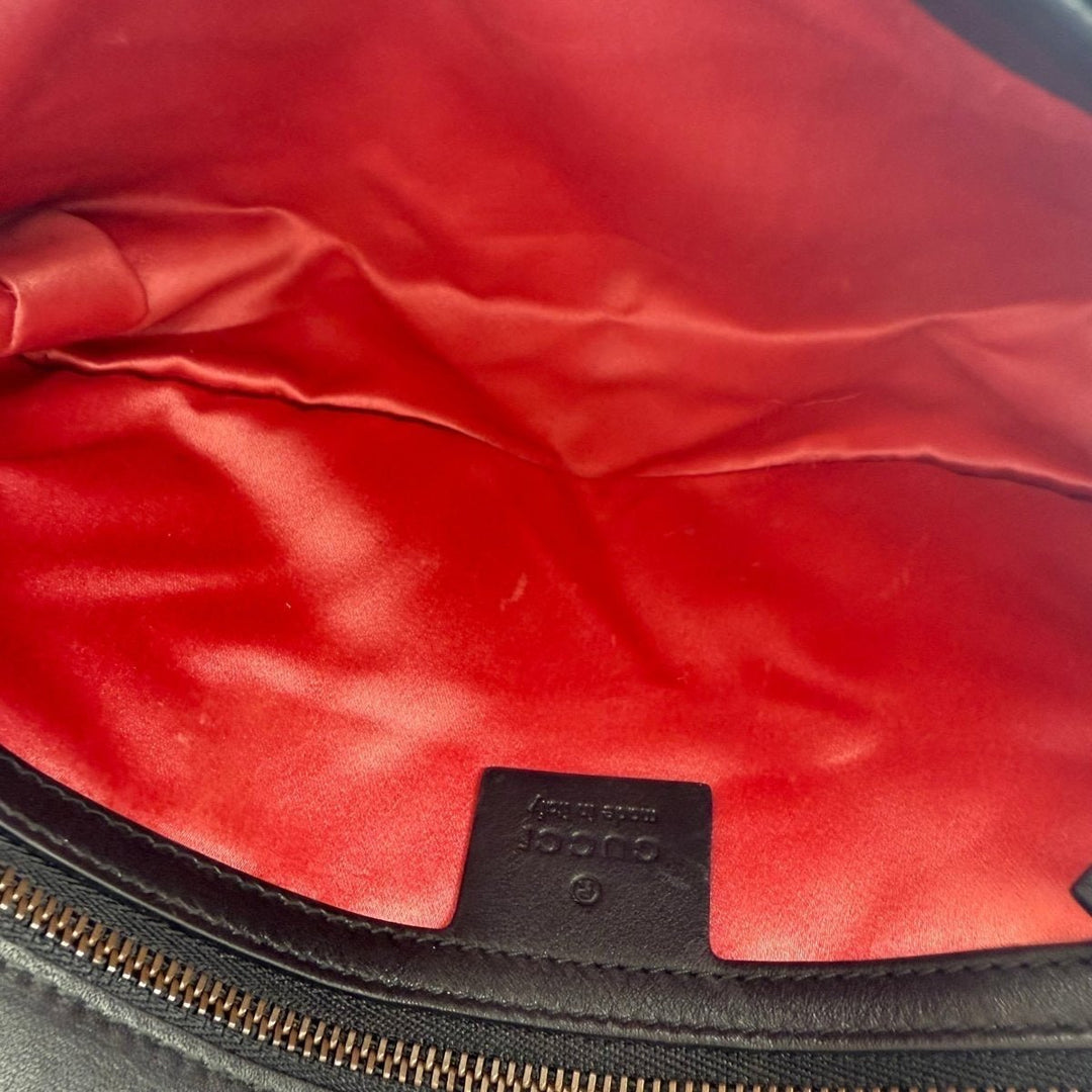 Gucci GG Marmont Flap Black Velvet Small Handbag - Lux Central