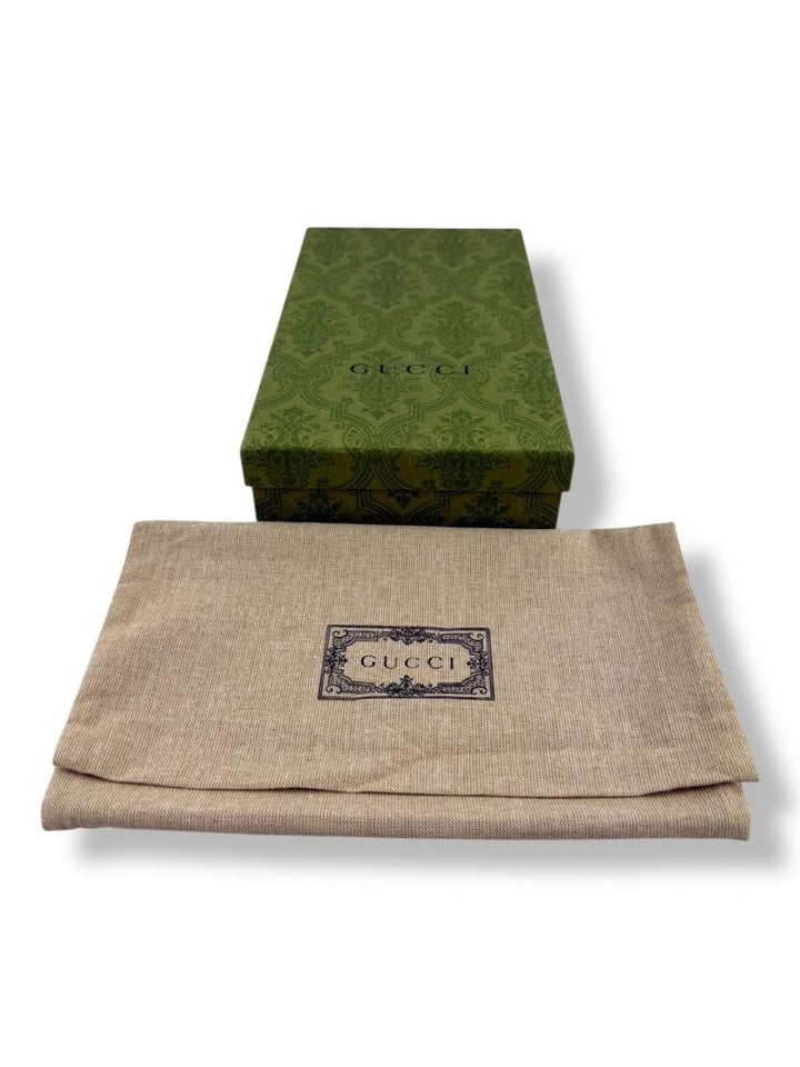 Gucci GG Marmont Grey Leather Zip Around Wallet - Lux Central