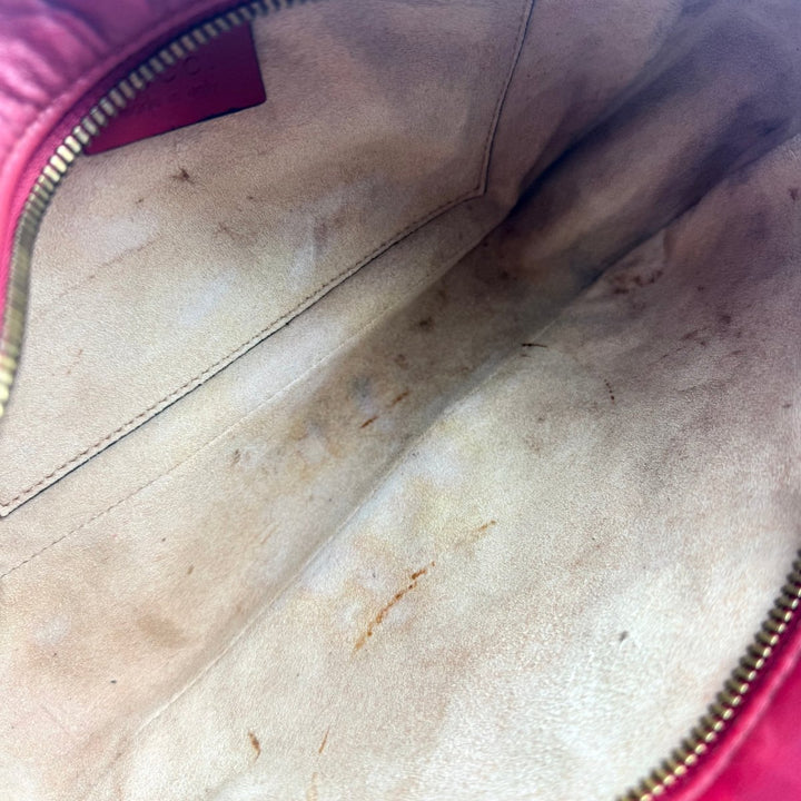 Gucci GG Marmont Red Leather Small Handbag - Lux Central