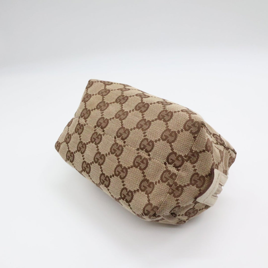 Gucci GG Monogram Beige Canvas Cosmetic Pouch - Lux Central