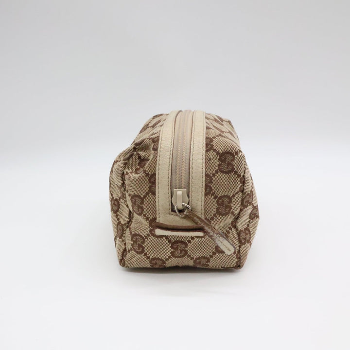 Gucci GG Monogram Beige Canvas Cosmetic Pouch - Lux Central
