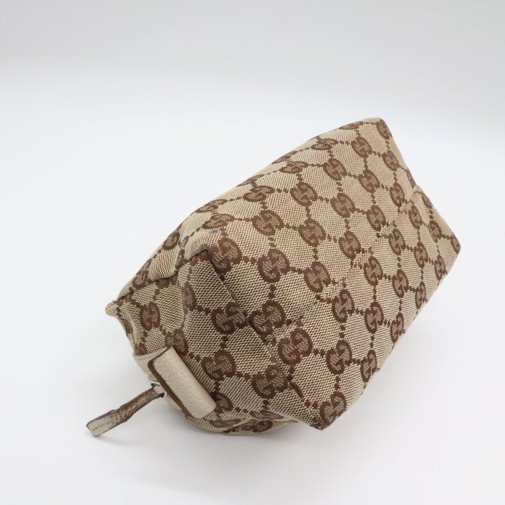 Gucci GG Monogram Beige Canvas Cosmetic Pouch - Lux Central