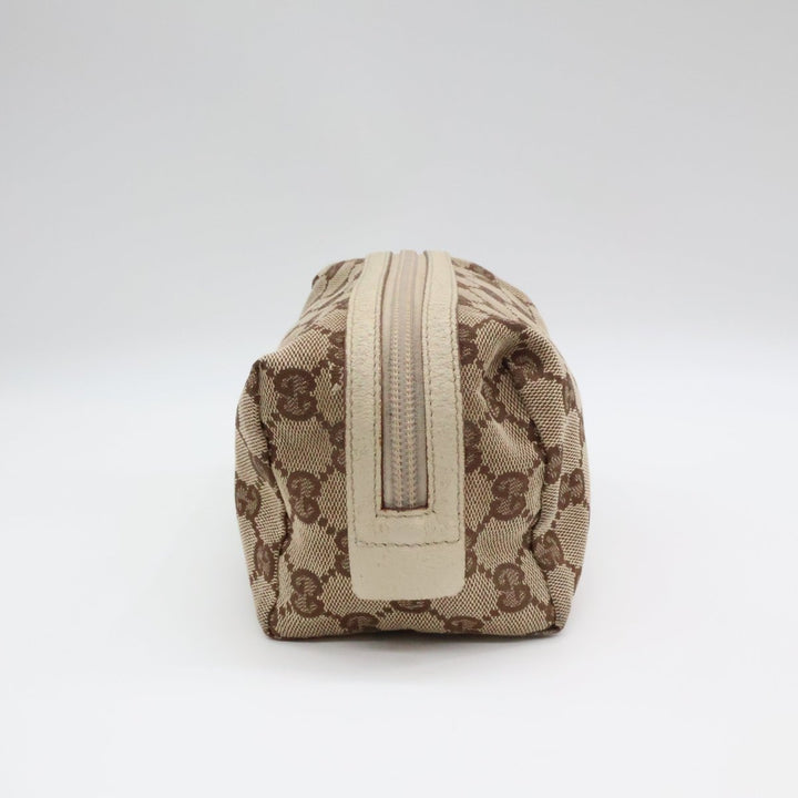 Gucci GG Monogram Beige Canvas Cosmetic Pouch - Lux Central