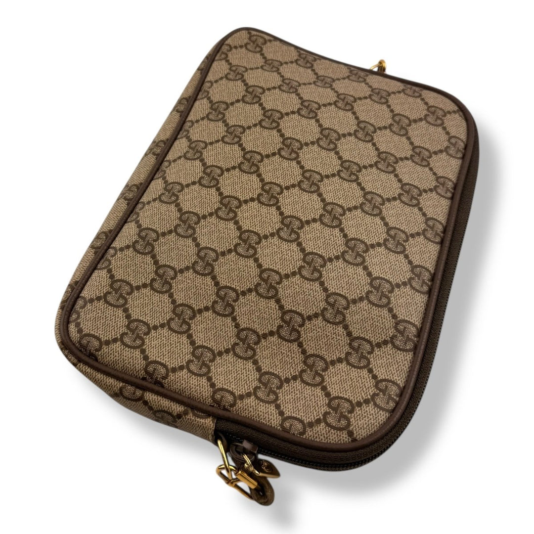 Gucci GG Monogram Beige Crossbody Bag - Lux Central