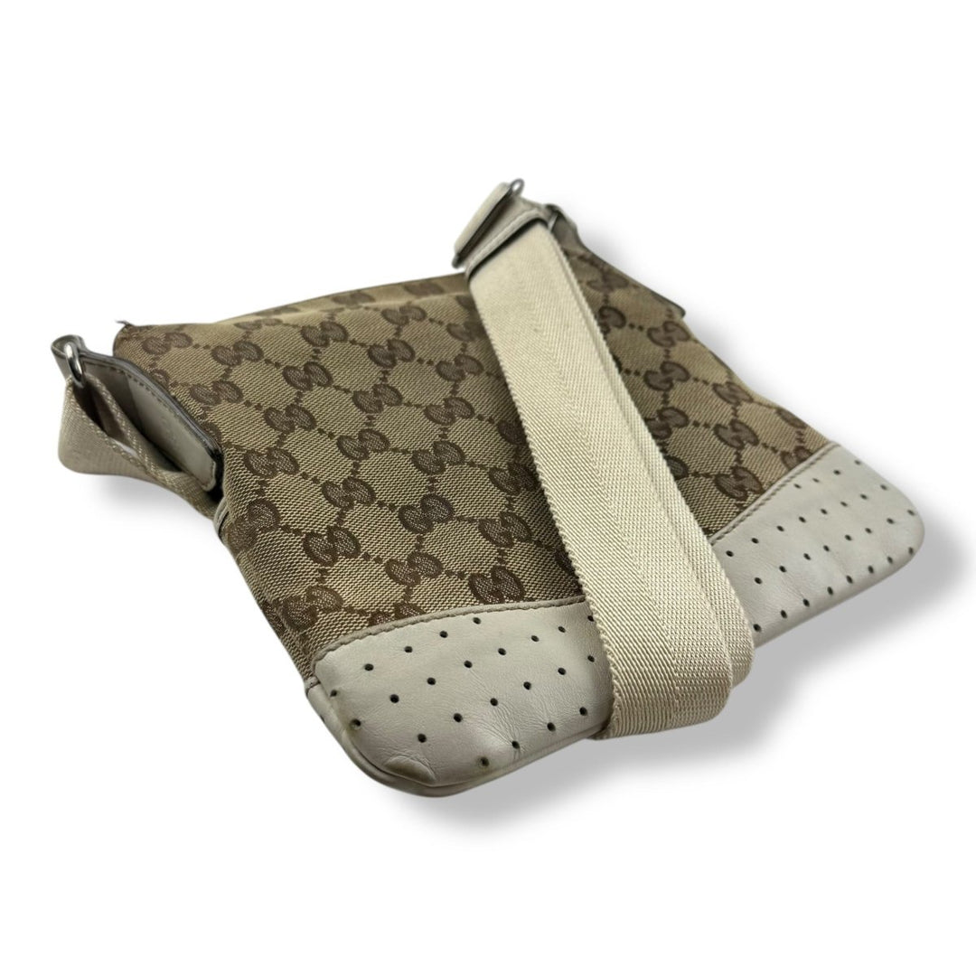 Gucci GG Monogram Beige Crossbody Bag - Lux Central