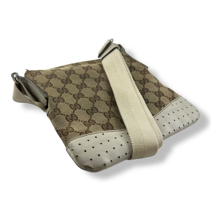 Gucci GG Monogram Beige Crossbody Bag - Lux Central