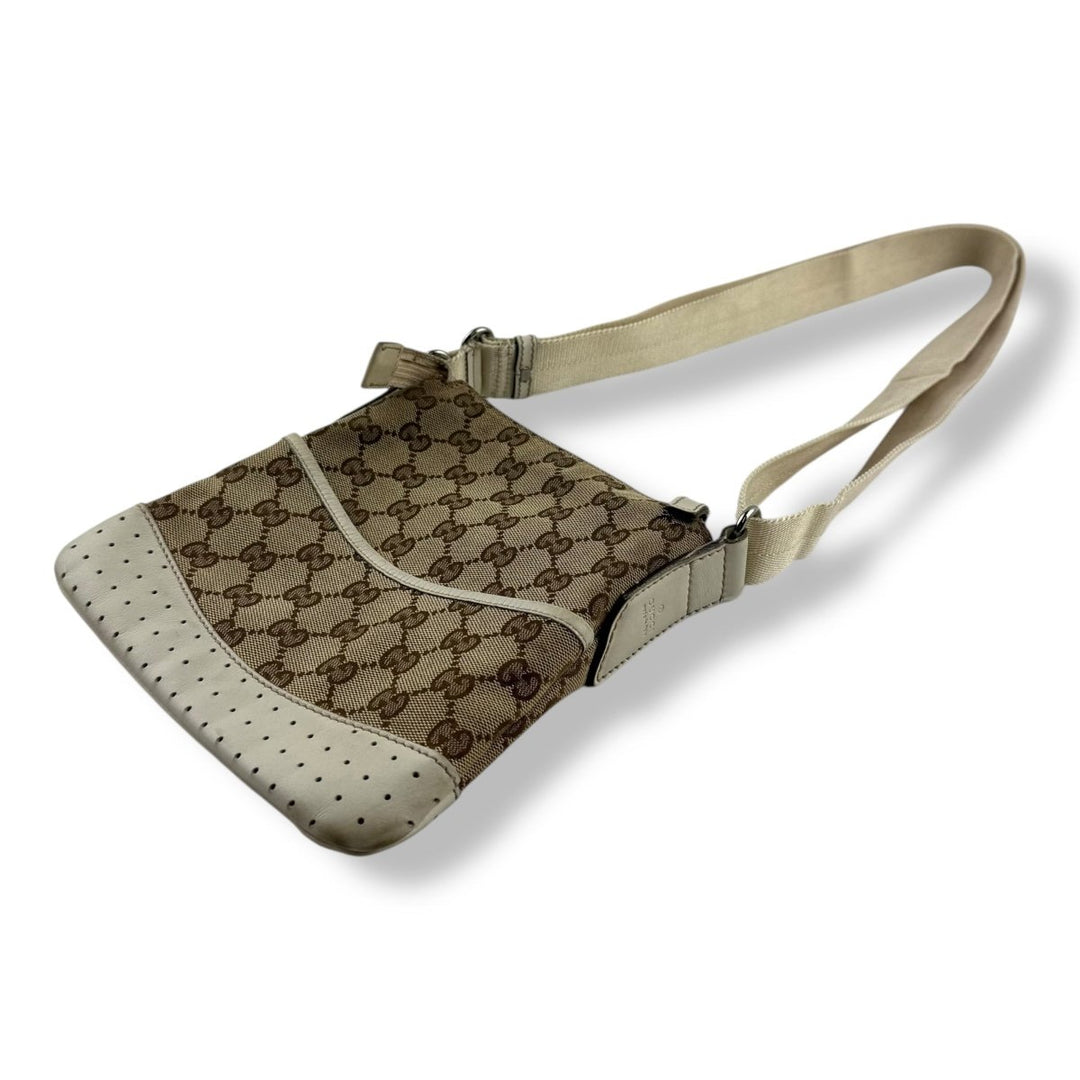 Gucci GG Monogram Beige Crossbody Bag - Lux Central