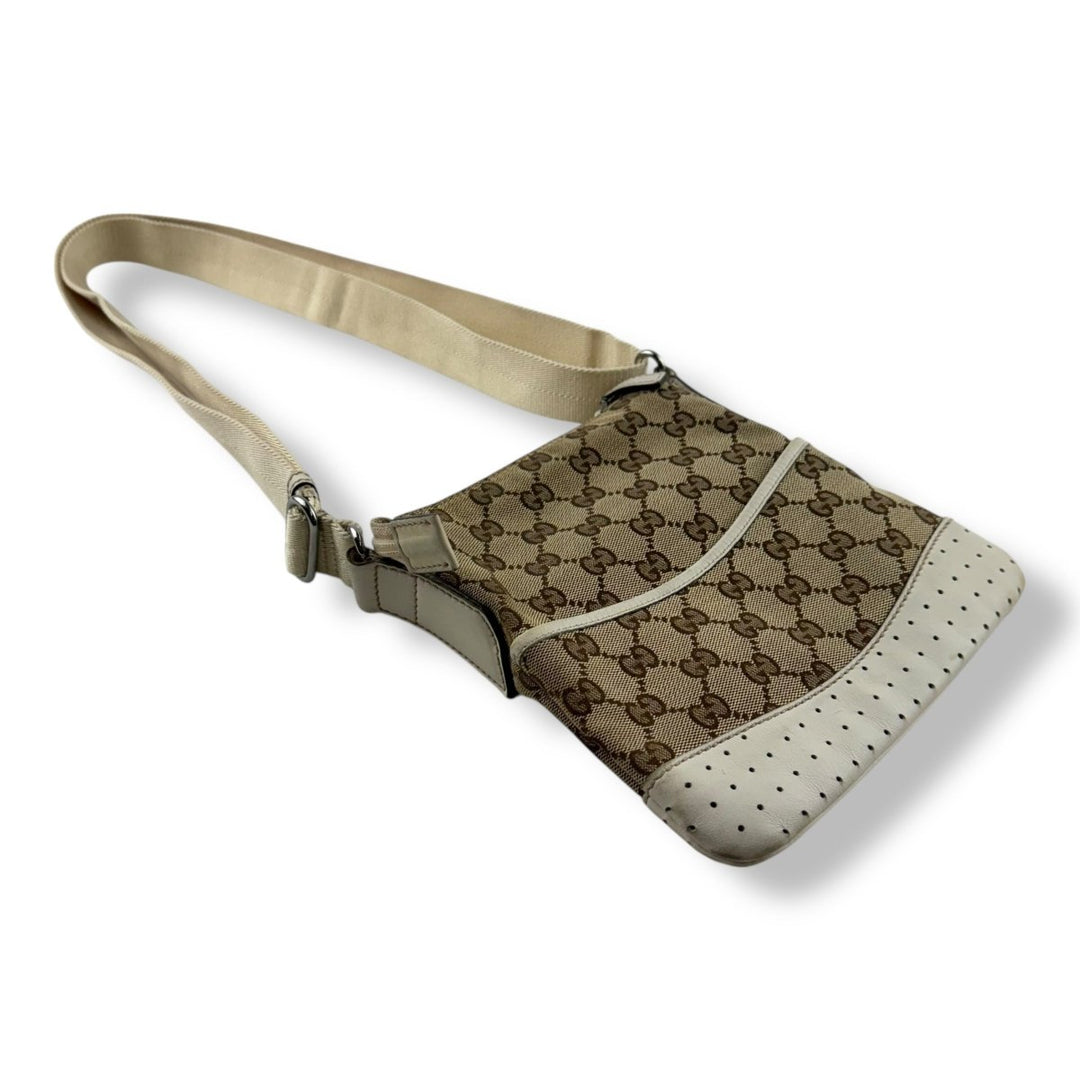 Gucci GG Monogram Beige Crossbody Bag - Lux Central