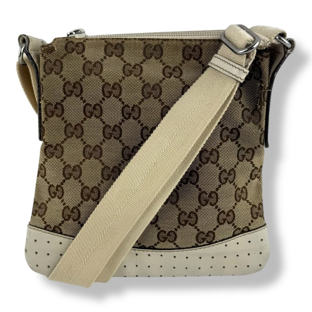 Gucci GG Monogram Beige Crossbody Bag - Lux Central