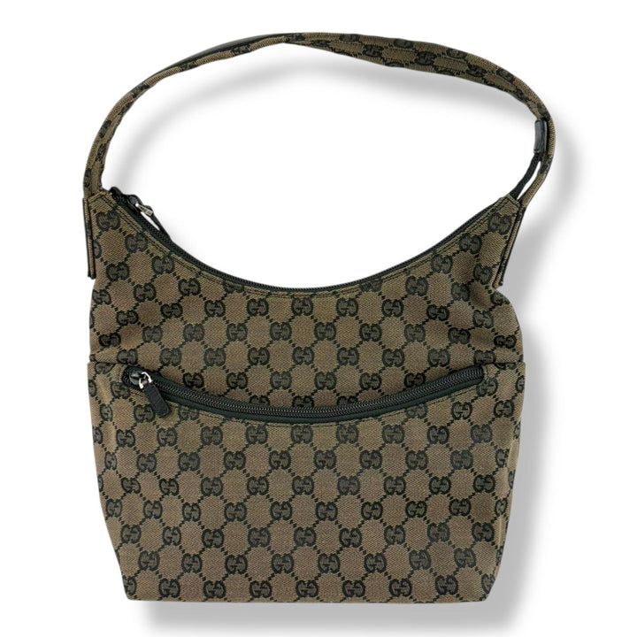 Gucci GG Monogram Beige Hobo Shoulder Handbag - Lux Central