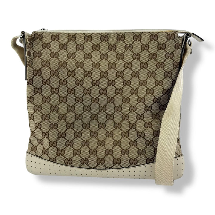 Gucci GG Monogram Beige Large Crossbody Bag - Lux Central