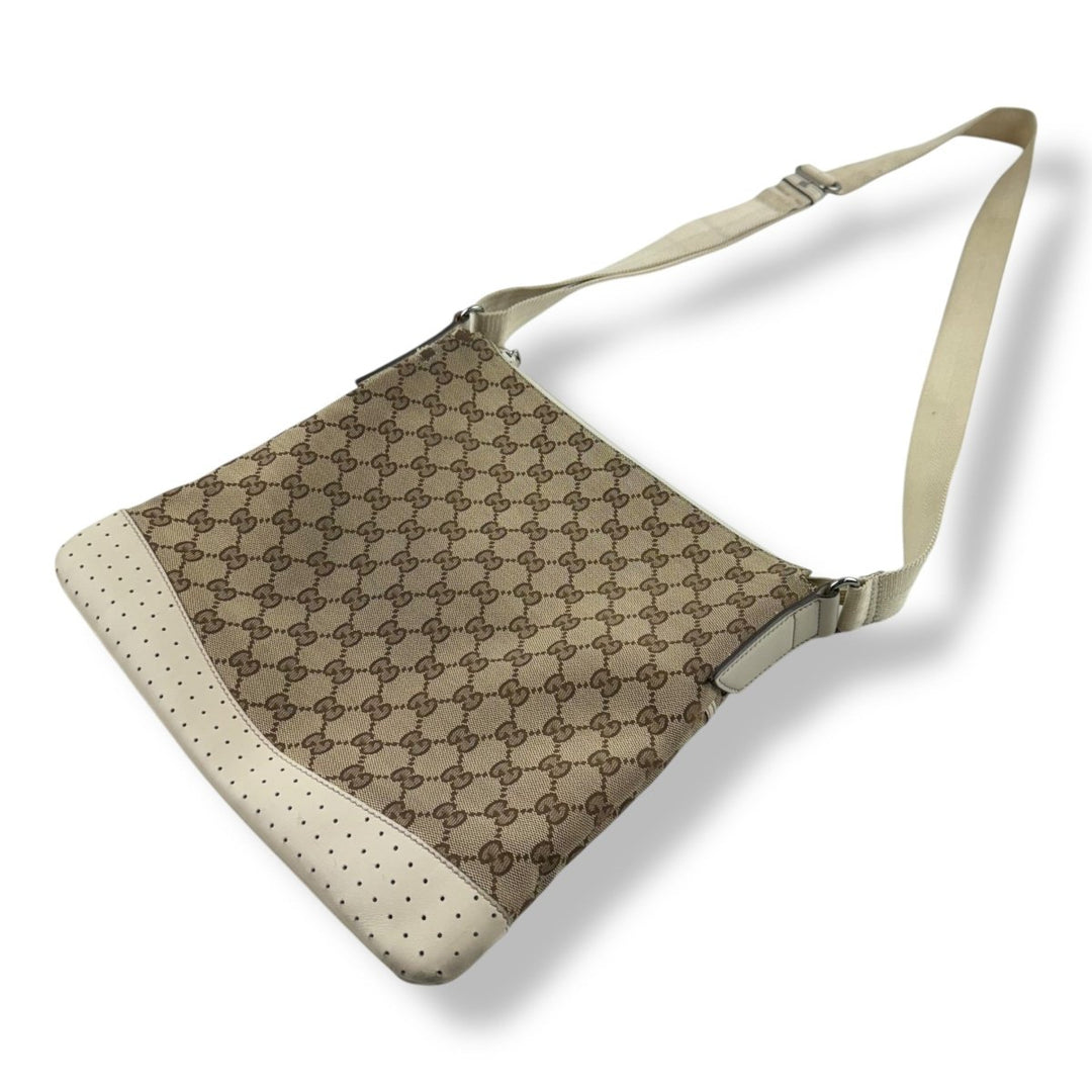 Gucci GG Monogram Beige Large Crossbody Bag - Lux Central