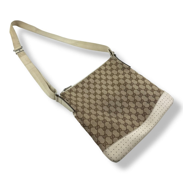 Gucci GG Monogram Beige Large Crossbody Bag - Lux Central