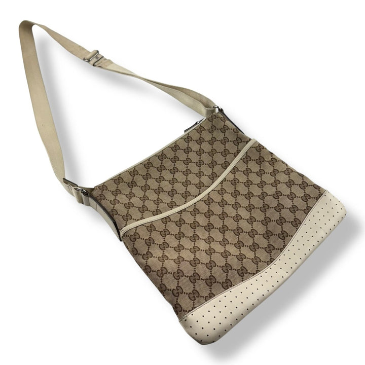 Gucci GG Monogram Beige Large Crossbody Bag - Lux Central