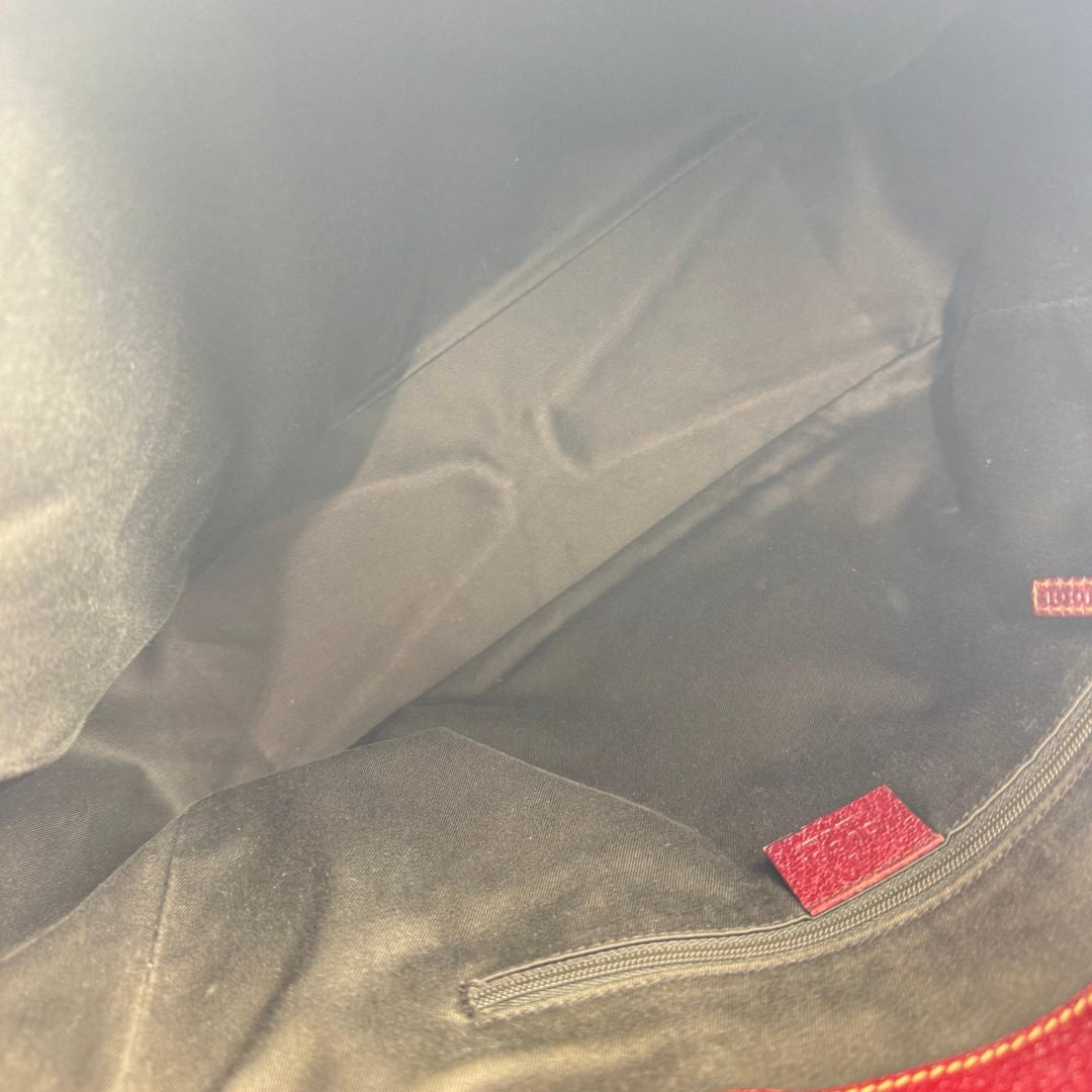 Gucci GG Monogram Beige/Red Tote Handbag - Lux Central