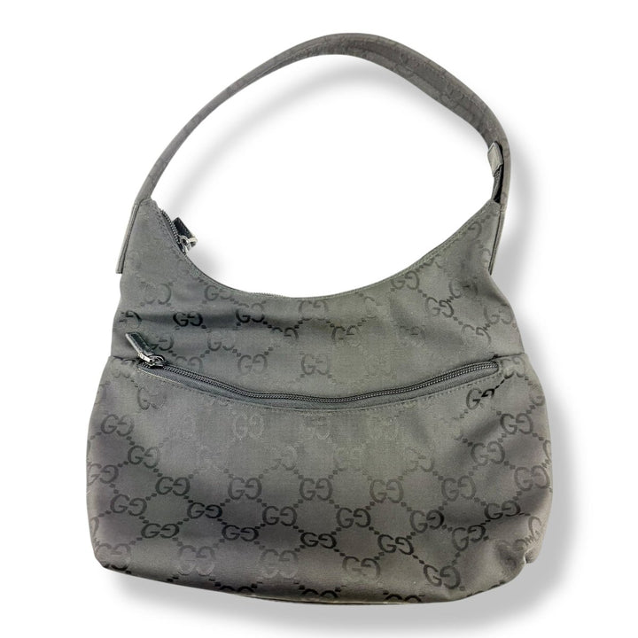 Gucci GG Monogram Black Hobo Shoulder Bag - Lux Central