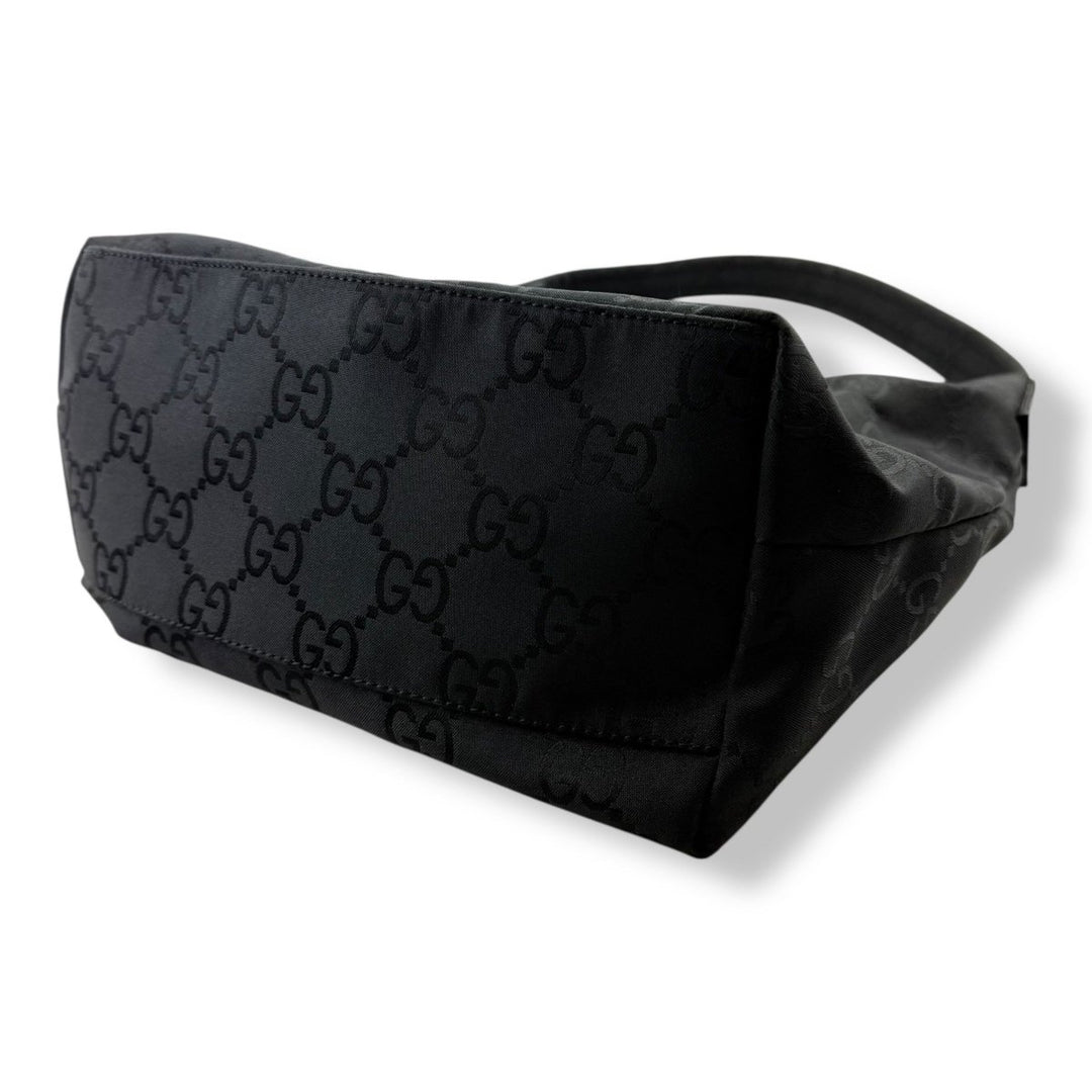 Gucci GG Monogram Black Hobo Shoulder Bag - Lux Central