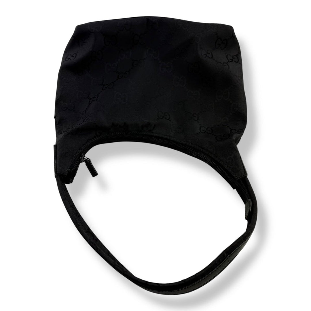 Gucci GG Monogram Black Hobo Shoulder Bag - Lux Central
