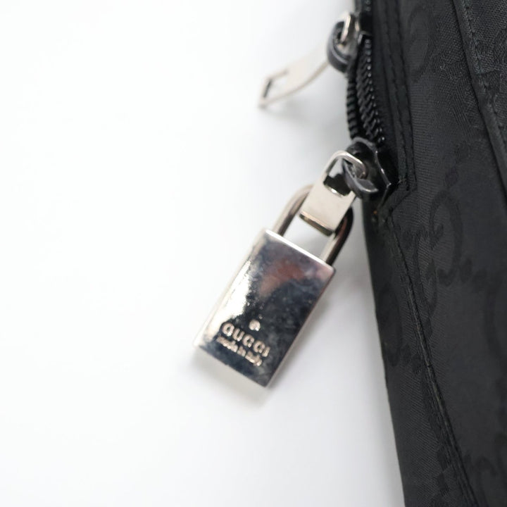 Gucci GG Monogram Black Shoulder Handbag - Lux Central
