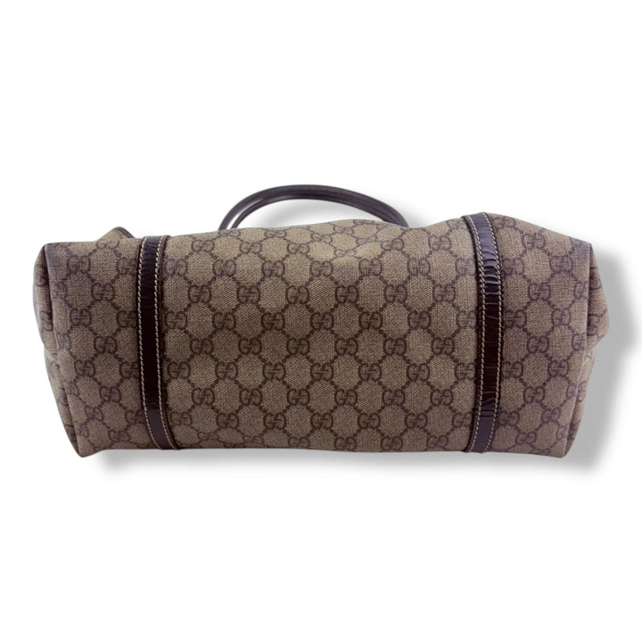 Gucci GG Monogram Canvas Beige Tote Handbag - Lux Central