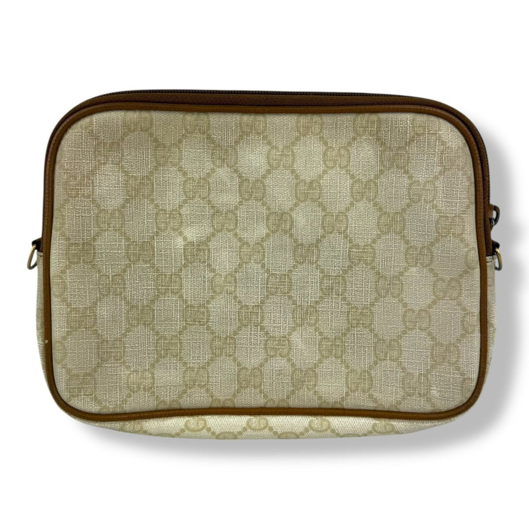 Gucci GG Monogram Cream Shoulder Crossbody Bag - Lux Central