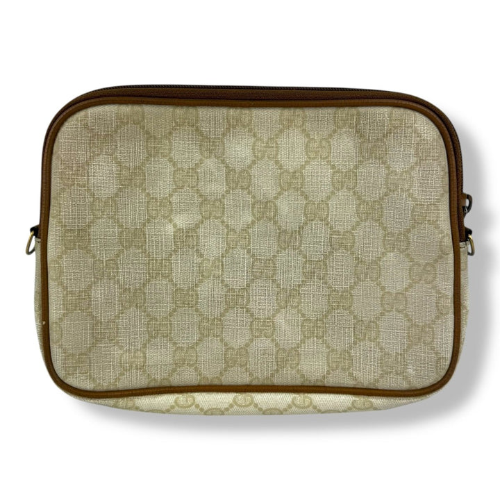 Gucci GG Monogram Cream Shoulder Crossbody Bag - Lux Central
