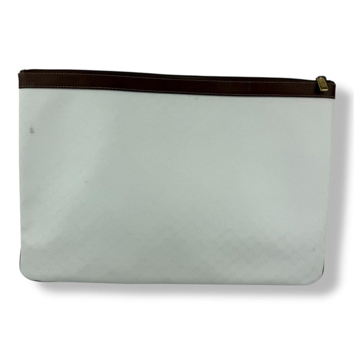 Gucci GG Monogram White Clutch Pouch Bag - Lux Central