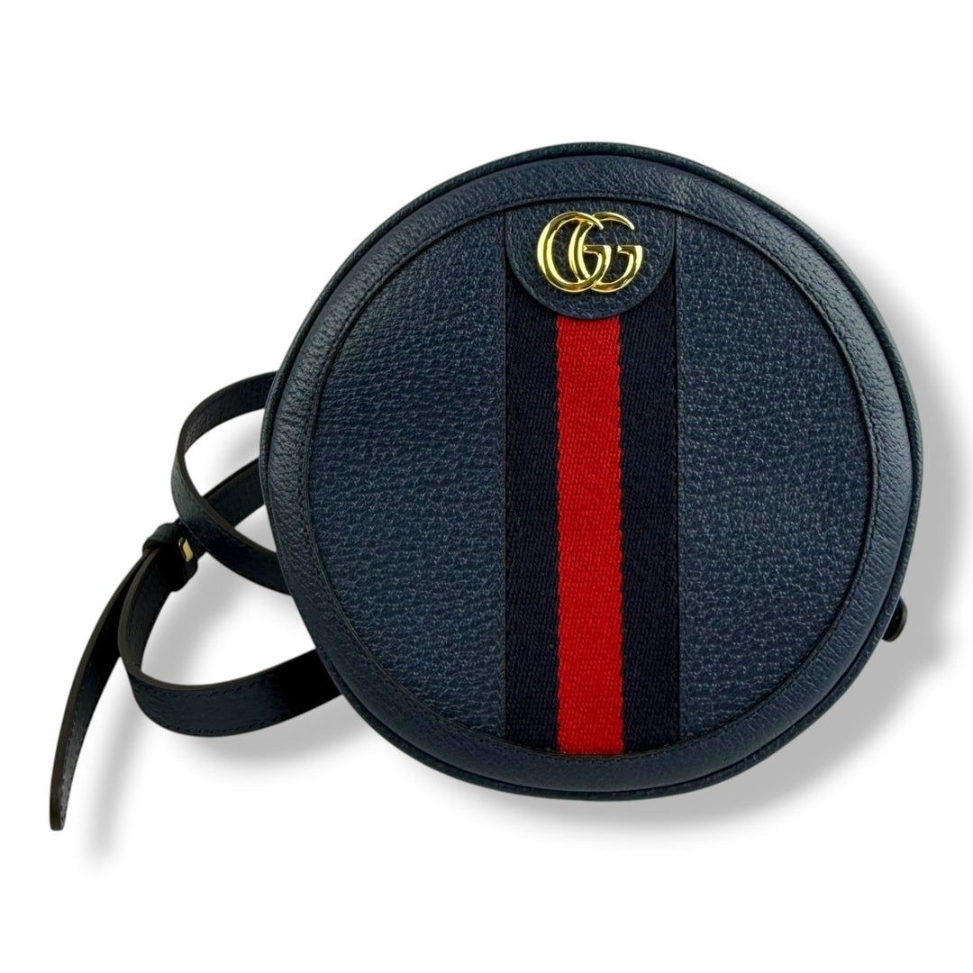 Gucci GG Ophidia Mini Round Shoulder Bag - Lux Central