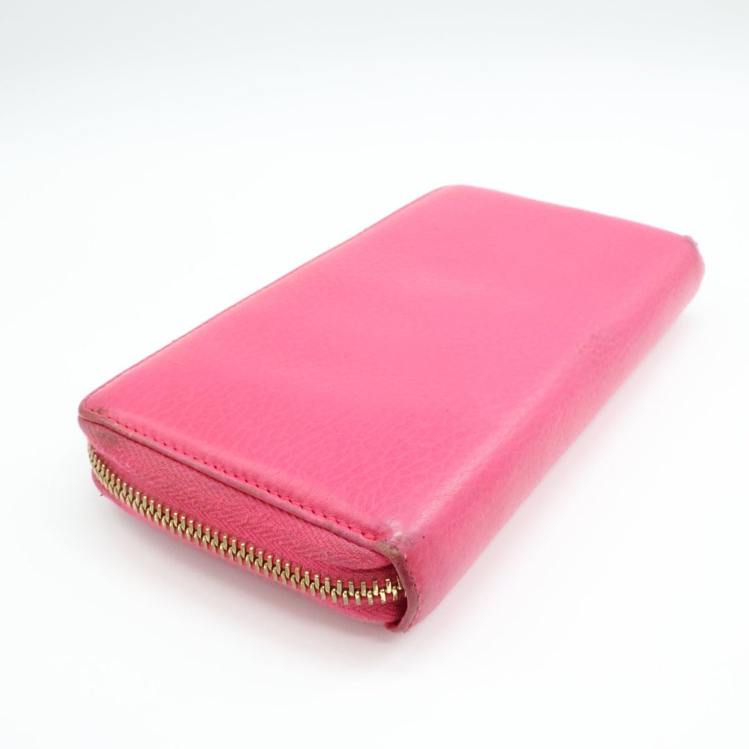 Gucci GG Pink Marmont Zip Around Wallet - Lux Central