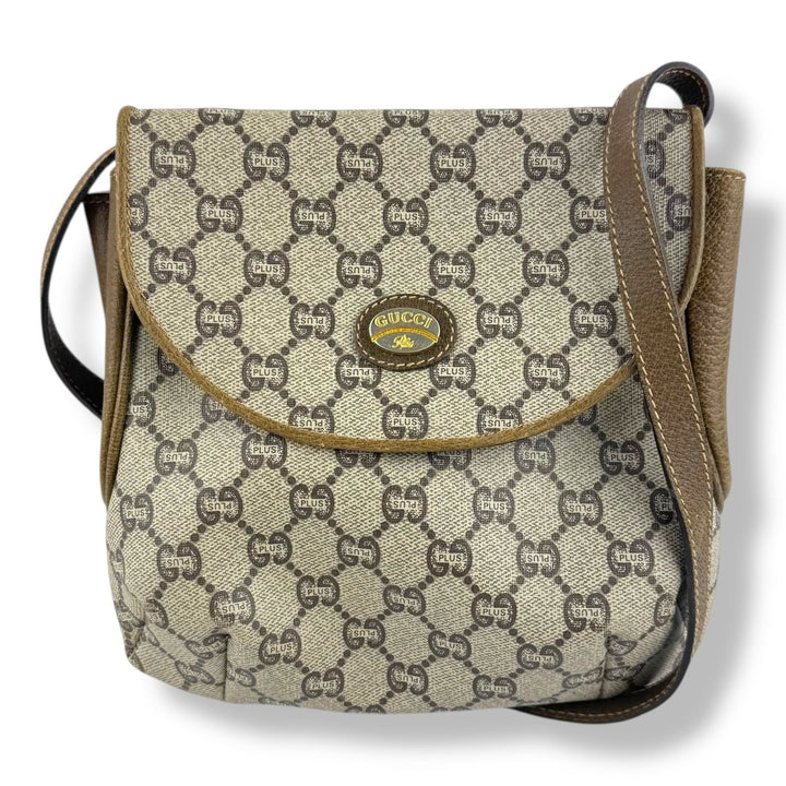 Gucci GG Plus Beige Shoulder Crossbody Bag - Lux Central