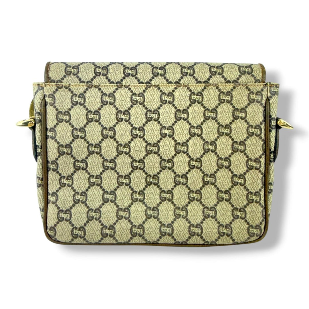 Gucci GG Plus Canvas Beige Crossbody Bag - Lux Central
