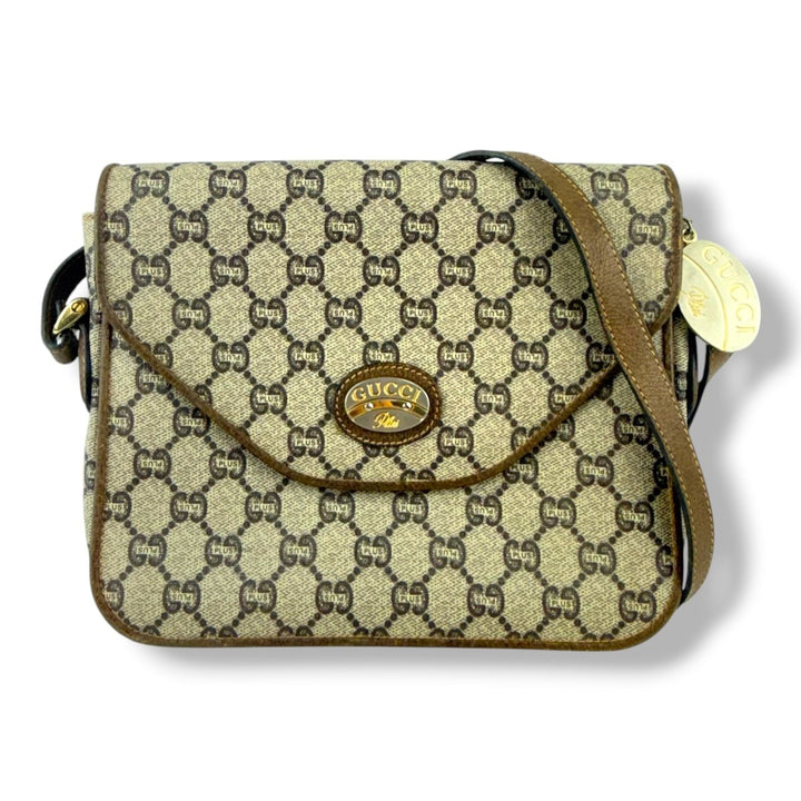 Gucci GG Plus Canvas Beige Crossbody Bag - Lux Central