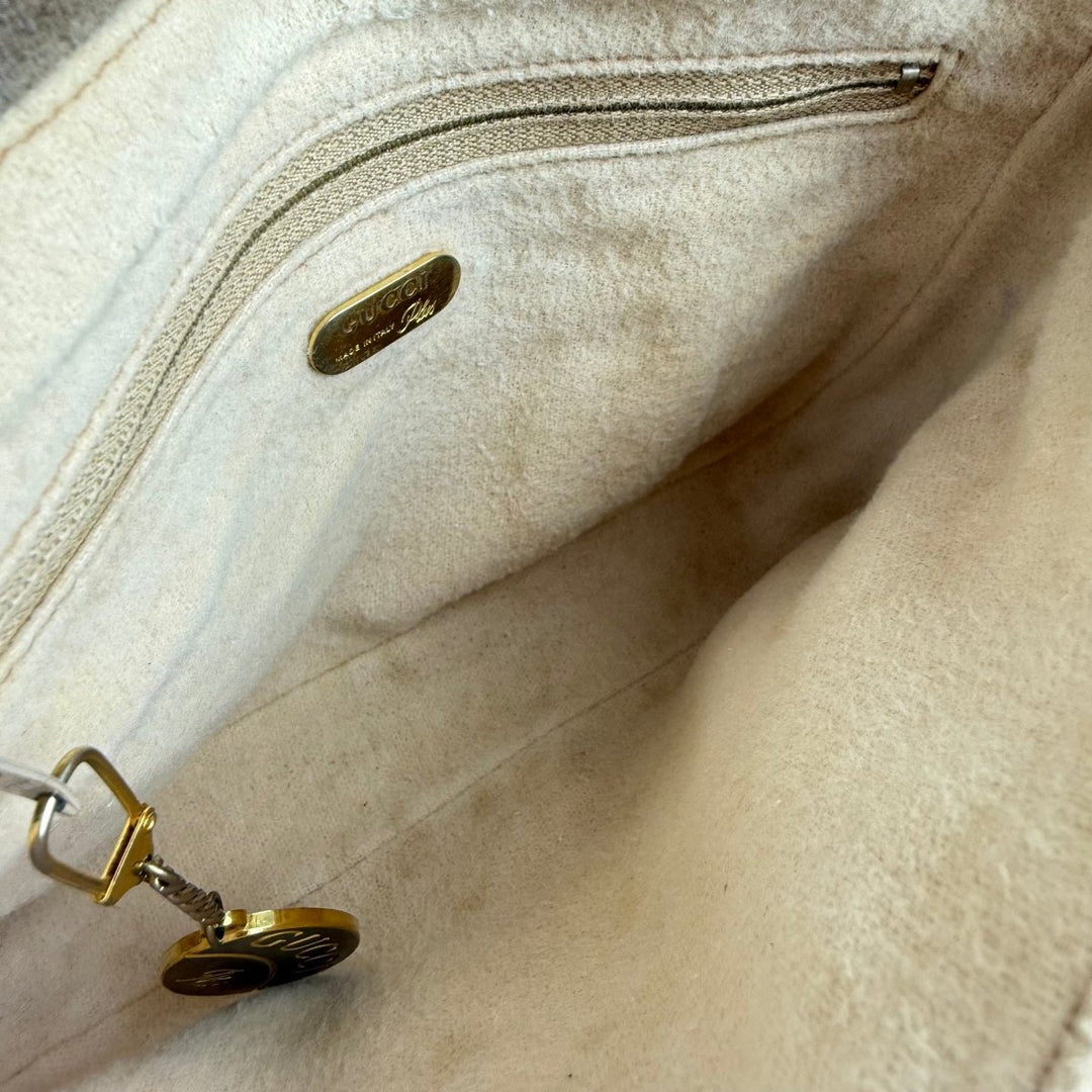 Gucci GG Plus Canvas Beige Crossbody Bag - Lux Central