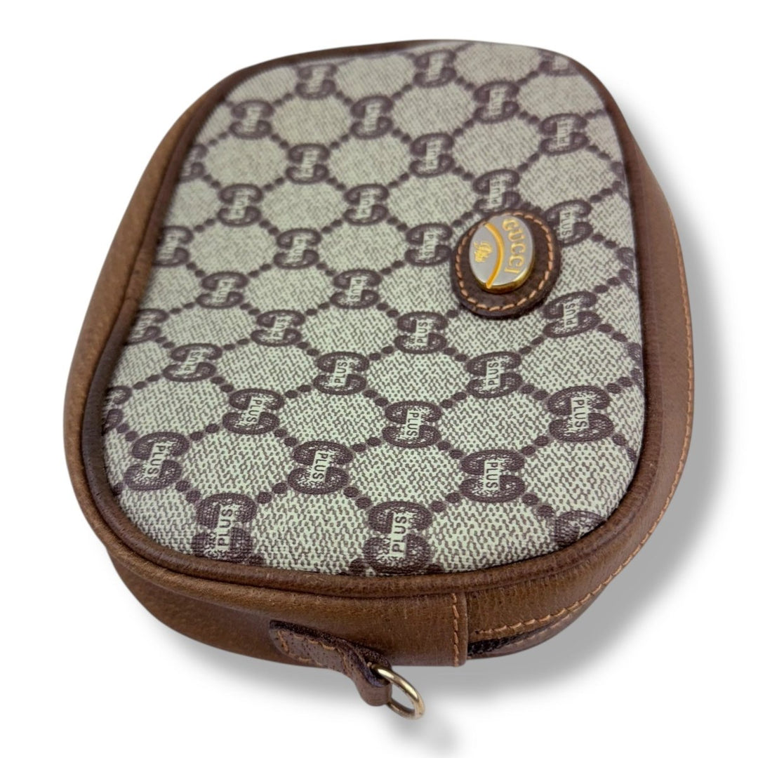 Gucci GG Plus Canvas Beige Shoulder Crossbody Bag - Lux Central