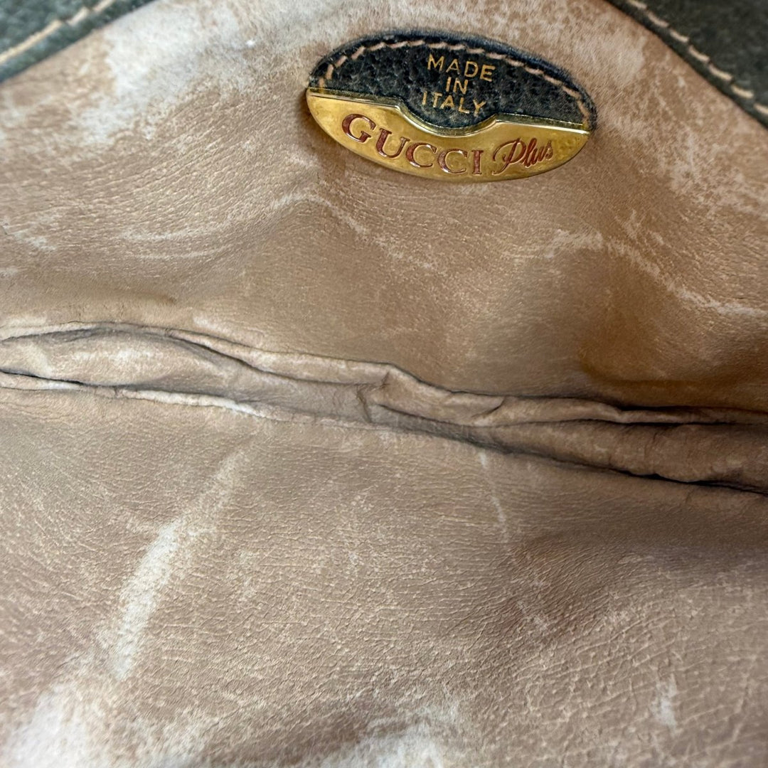 Gucci GG Plus Canvas Beige Shoulder Crossbody Bag - Lux Central