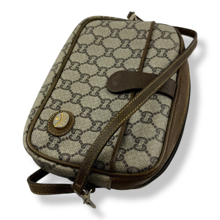 Gucci GG Plus Canvas Beige Shoulder Crossbody Bag - Lux Central