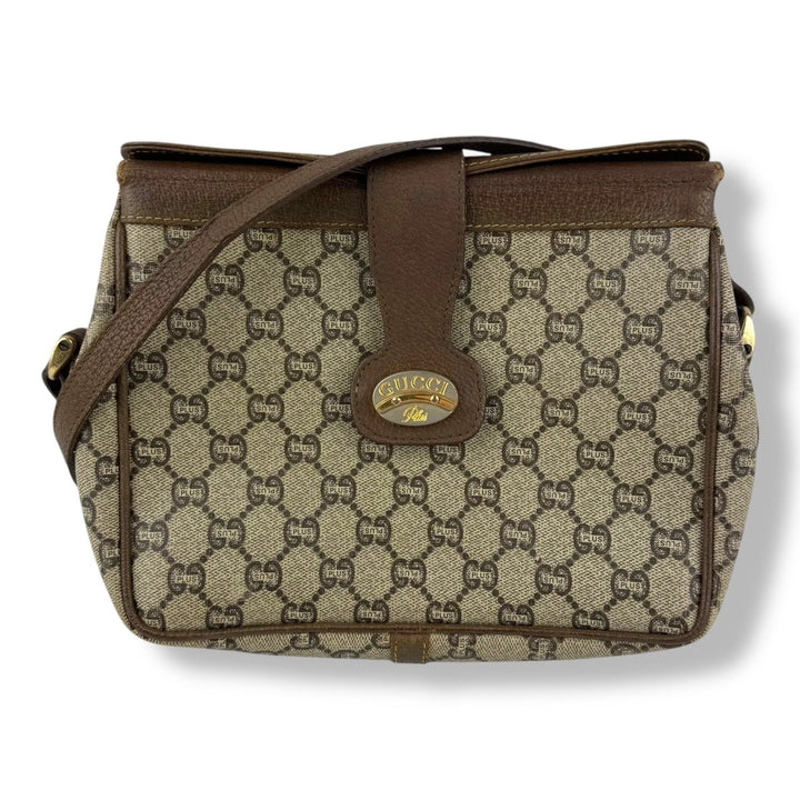 Gucci GG Plus Canvas Beige Shoulder Crossbody Bag - Lux Central