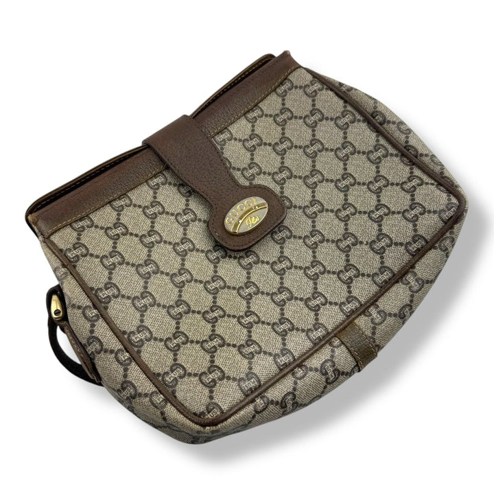 Gucci GG Plus Canvas Beige Shoulder Crossbody Bag - Lux Central