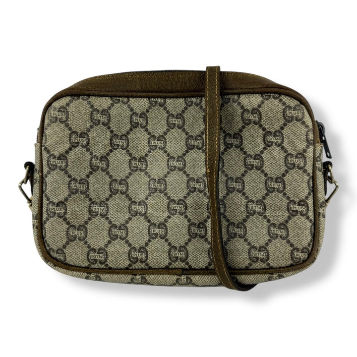 Gucci GG Plus Canvas Beige Shoulder Crossbody Bag - Lux Central