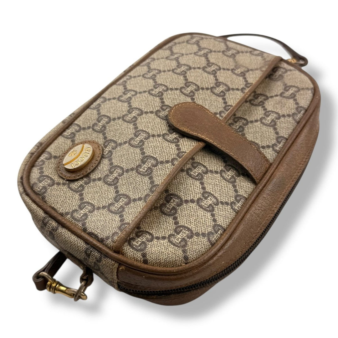 Gucci GG Plus Canvas Beige Shoulder Crossbody Bag - Lux Central